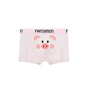 Calzoncillos bóxer de cintura media para hombre, ropa interior de algodón transpirable para parejas, tela de punto con estampado de animales bonitos - Product Image 1