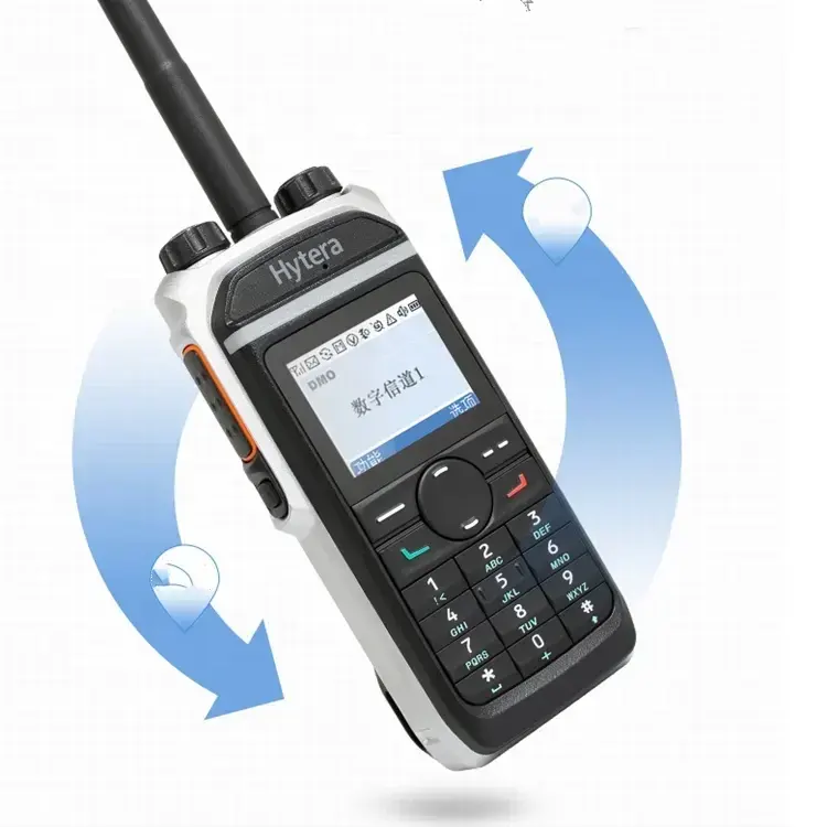 Hyt PD680 양방향 라디오 디지털 암호화 방수 IP67 고출력 VHF UHF HyteraPD680 용 휴대용 전문 워키토키