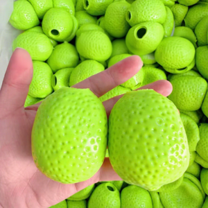 Pelota de silicona TPE DIY viral que cambia de color, con forma de limón, hueca, crujiente, 100% hecha a mano, perfecta para aliviar el estrés unisex, 0.88 - Product Image 2
