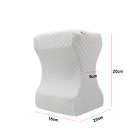 Oreiller en mousse à mémoire de forme tricoté orthopédique pour le soulagement du genou et de la sciatique