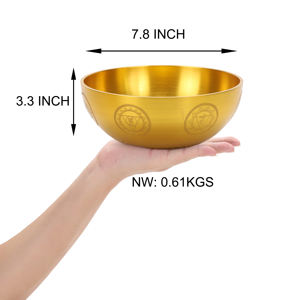 Cuencos de música Tuned Note A4 432HZ 7,8 pulgadas de terapia de frecuencia Schumann para baño de curación de sonido Ideal para meditación Yoga - Product Image 2