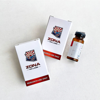 Boîte d'emballage personnalisée en papier recyclé avec pelliculage brillant et revêtement UV pour flacons de 3 ml et 10 ml