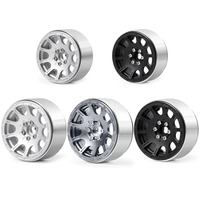 1 pièce, structure de roue 1/10 Axial SCX10, jantes de roue métalliques de 2,2 pouces pour voiture RC, jantes de rechange