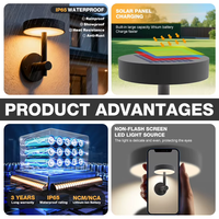 Harga Pabrik Lampu Taman LED Tenaga Surya Modern Tahan Air IP65 AC untuk Dinding Luar Ruangan, Dapat Diredupkan, untuk Villa, Halaman, Pagar, dan Jalan Setapak