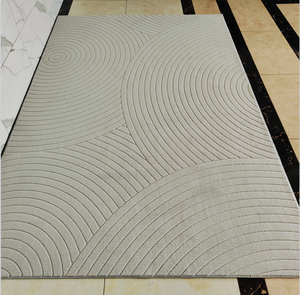 Cao đống lông xù Thảm máy có thể giặt Jacquard sàn khu vực Thảm Kết cấu thoải mái sang trọng phòng khách thảm - Product Image 2