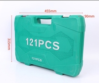 Kit de réparation automobile de 121 pièces, douilles universelles, clé à cliquet, jeu de douilles, acier au chrome-vanadium, garantie de 3 ans, boîte à outils