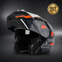 Casque de moto à visière double de haute qualité, personnalisé, en ABS, certifié DOT, vente en gros d'usine AD, casque ouvert pour la conduite