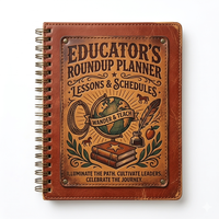 Carnets à spirale A5 personnalisés à couverture en papier, prix de gros abordable, pour budget, carnet fiscal, agenda d'enseignant et journal.