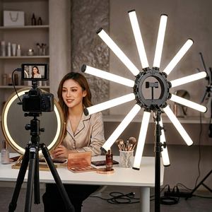 Anneau lumineux LED de 36 pouces 180W avec 12 bras, kit d'éclairage photo multi-tubes, éclairage vidéo de <span class=keywords><strong>studio</strong></span> réglable 3200K 5600K - Product Image 1