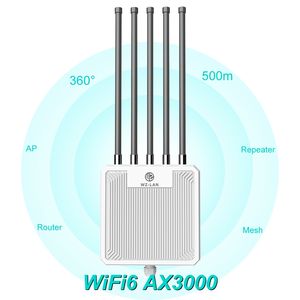 Access Point da Esterno WZ-LAN AX3000 AX1800 Dual-Band 2.4G e 5.8G con Antenne Omnidirezionali in Fibra di Vetro ad Alto Guadagno da 8dBi - Product Image 1