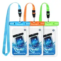 2020 açık evrensel su geçirmez telefon kılıfı Pvc su geçirmez cep telefonu kılıfı kuru çanta cep telefonu için kordon ile