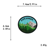 Écussons brodés thermocollants personnalisés, motifs variés, badges tissés en polyester pour chapeaux, vêtements, décoration DIY, couleur personnalisée, service OEM