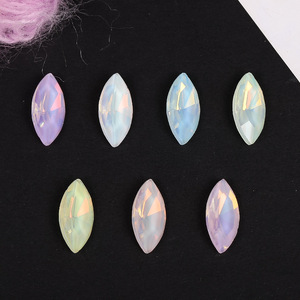 Marquise Crystal Glass Rhinestones <b>Flat</b> Back Colorful DIY Nail Art Accessories Bling Bling Wearable Decorations - Product Image 3