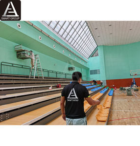 Système de sièges rétractables Gradins télescopiques électriques pour salle de <span class=keywords><strong>basket</strong></span>-ball de stade Tribune rétractable Tribune mobile - Product Image 6