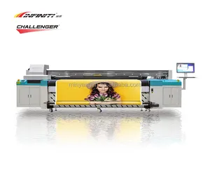 Infiniti FY-UV3500W 1024GS/Ricoh kafaları geniş format yazıcı rulodan ruloya tavan baskı 3.4M UV yazıcı