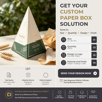 Boîte en papier personnalisée en forme de cône triangulaire pour l'emballage de produits et d'aliments de boulangerie, vente en gros