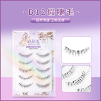 B12 Cils à bande transparente professionnels Bande fine en plastique pour une utilisation en salon Styles naturels à glamour