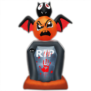 Décoration de jardin lumineuse transfrontalière pour <span class=keywords><strong>Halloween</strong></span> : Grim Reaper, tête de citrouille et sorcière gonflables de 2,4 mètres - Product Image 3
