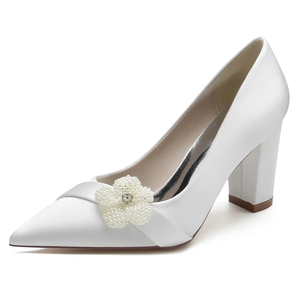 Sandales à talons hauts blanches pour mariée, style romantique français, personnalisables OEM/ODM, nouvelle collection printemps, élégantes - Product Image 6