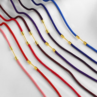 Collier en corde tressé à la main, coloré, de luxe, unisexe, accessoires de collier DIY, best-seller