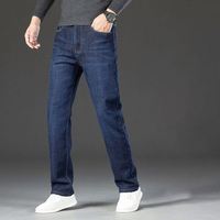Jeans slim stretch épais de haute qualité, coupe droite, taille haute, grande taille, décontracté, prix abordable, pour hommes