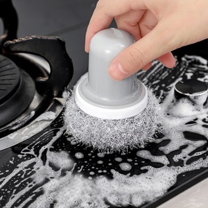 Éponge à récurer en soie acrylique pour le nettoyage de la cuisine, pour casseroles, poêles et vaisselle, avec outil de lavage de cuisine - Product Image 5