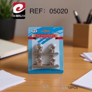 Silver Metal Clip Pinza 12Pcs Stationery Clips And Pins Made In China - Product Image 2