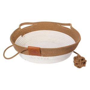 Round Rattan <b>Cat</b> Bed Handmade Japanese Style Fiber Fill Small Medium Large Size For <b>Cats</b> Pet Beds - Product Image 5