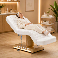 Table de massage électrique moderne en PU, très demandée, avec dossier et hauteur des pieds réglables, pour salon de beauté, spa, lit facial, mobilier de salon de beauté