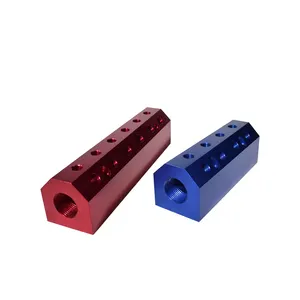 Leading Quality Mold Mounted Manifolds For Plastic Injection Moulds Red Blue Mounted Manifolds