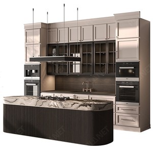 Thiết kế mới <span class=keywords><strong>Modular</strong></span> nhà bếp đơn vị đồ nội thất tùy chỉnh thép không gỉ tủ bếp - Product Image 2