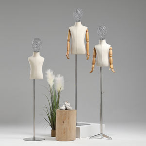 Cabeza hueca <span class=keywords><strong>de</strong></span> metal <span class=keywords><strong>para</strong></span> niños, maniquí blanco <span class=keywords><strong>para</strong></span> niños, maniquí <span class=keywords><strong>de</strong></span> medio cuerpo, <span class=keywords><strong>ropa</strong></span> infantil, 2/4/6/8 años - Product Image 6