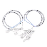 131mm 4 pièces RGB multi-couleur LED phare Halo yeux d'ange anneau lumière avec télécommande pour BMW E46 E36 E38 E39 325 330 E53 X5