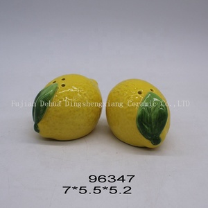 Porcelain Cookie Fruit <strong>Lemon</strong> Shaped Ceramic Hand-painted Sugar Salt Candy <strong>Jar</strong> Cookie <strong>Jars</strong> - Product Image 5