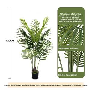 Palmier artificiel Areca Catechu-Bonsaï ornemental réaliste <span class=keywords><strong>pour</strong></span> décoration intérieure et extérieure - Product Image 5