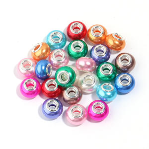 20ชิ้น/ถุงอุปกรณ์เสริมสร้อยข้อมือ DIY ลูกปัดไข่มุกเทียมทำจากเรซินขนาดใหญ่ลูกปัดแก้วคริสตัลทรงหลวมโคมไฟ - Product Image 5