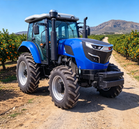 Tracteur agricole polyvalent 80hp 90hp 100hp 4x4 4 roues motrices robuste puissant fiable professionnel pour l'agriculture
