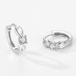 Proveedor Confiable de Pendientes de Plata de <span class=keywords><strong>Ley</strong></span> 925 con Forma de Lazo, Venta al por Mayor y al Detal, Plata de <span class=keywords><strong>Ley</strong></span> para Bodas, Fiestas o Regalos - Product Image 2