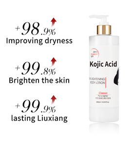 Lotion éclaircissante hydratante pour le <span class=keywords><strong>visage</strong></span> et le corps à l'acide kojique, marque privée, 500 ml, pour tous types de peau, éclat sain, 500 ml - Product Image 2