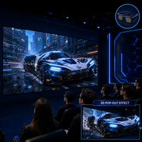 Système d'affichage LED 3D passif d'intérieur Bestar HDR10+ Résolution 8K Lisible en plein soleil Étanche IP65 Vision stéréoscopique