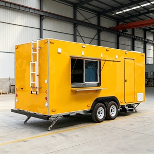 Remolque de Comida Comercial de Acero Inoxidable, Carrito Móvil para Café, Pizza, Barbacoa, Helados, Hamburguesas y Catering - Product Image 1