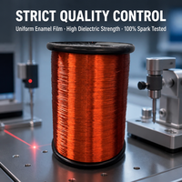 Fil de cuivre émaillé rond magnétique de petite section AWG36 34 32 30 pour micro-senseurs, bobines vocales d'écouteurs