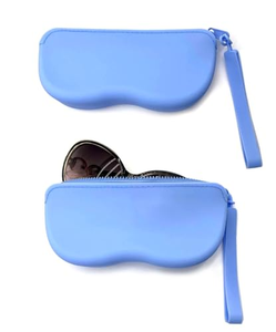 Sac de rangement multifonctionnel en silicone pour lunettes, étui à fermeture éclair, étanche, boîte de rangement pour lunettes de soleil, pochette - Product Image 2