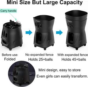 Düzenli Antrenman için Fivek ABS MINI PRO Pickleball Atma Makinesi, Rastgele Servis Modları, Ayarlanabilir Yön Açısı, Dayanıklı - Product Image 2