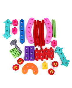 GIRNAR MILLENNIUM BLOCKS Children fulfill their colourful dreams with these blocks packed in a Green jar. - Product Image 2