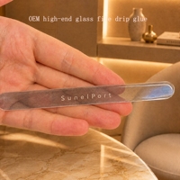 Lima de Uñas Profesional de Nanocristal Checo con Estuche de Lujo, Superficie Grabada Permanente, Pulidor de Cristal Sostenible para Uñas Naturales