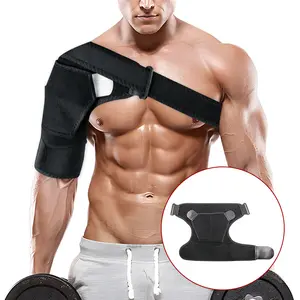Shoulder Brace Support and Compression Sleeve for Torn Rotator Cuff AC Joint Pain Relief Arm Immobilizer Wrap Ice Pack Pocket