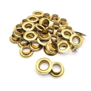 YYX High Quality Eyelet 3/5/6/8/10/40/50mm Etc Aluminium Iron Eyelets With Teeth Washer