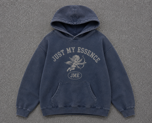 เสื้อฮู้ดวินเทจลายกราฟิกแองเจิลคิวปิดสไตล์เรโทรสำหรับผู้ชาย ทรงโอเวอร์ไซส์ ผ้าหนา สตรีทแวร์ - Product Image 1