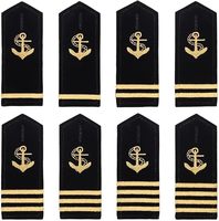Épaulettes d'uniforme professionnel à repasser écologiques à rayures en feutre imprimées sur mesure